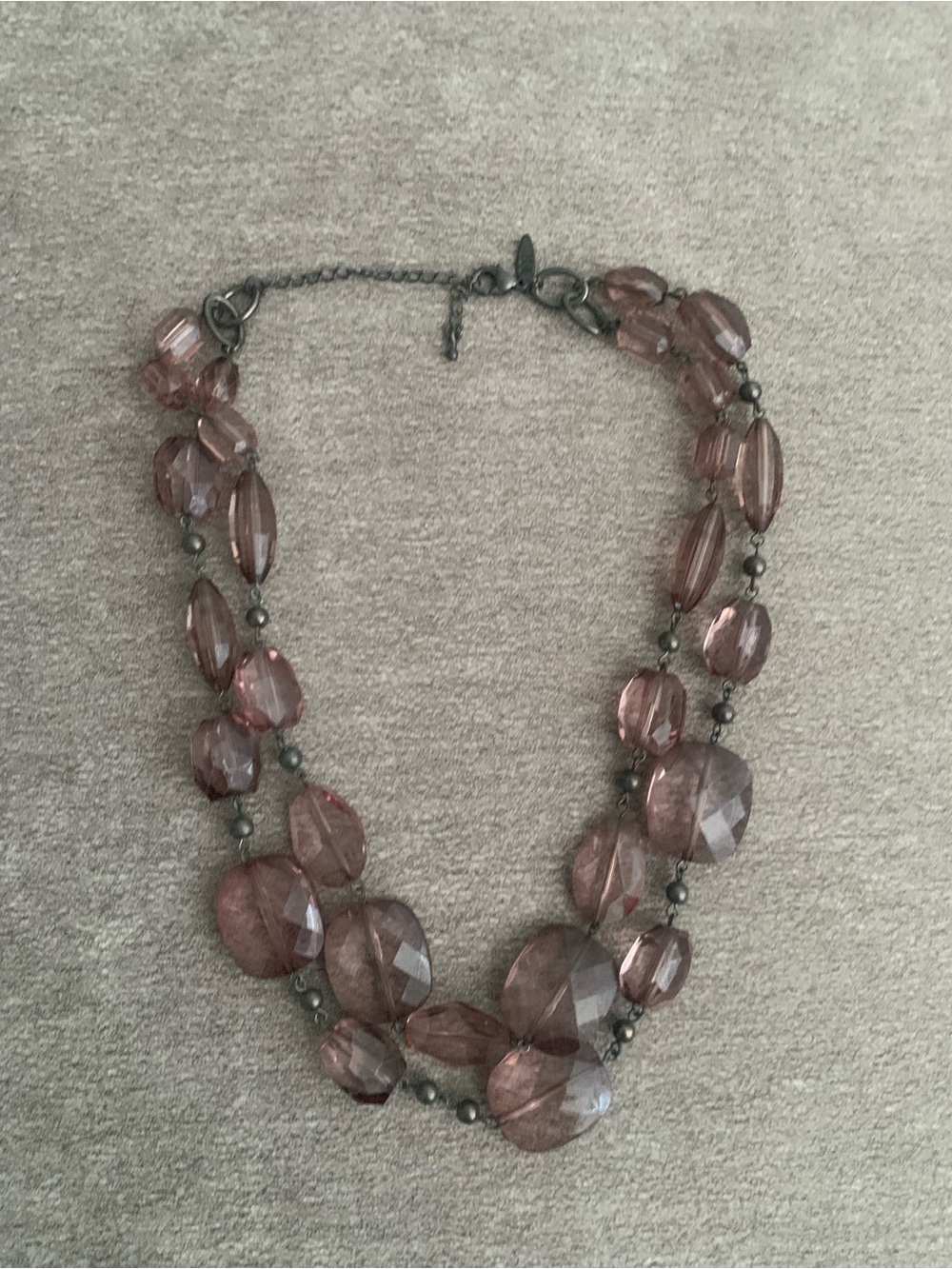 Elegant Pink/Rose Multi-Bead Statement Necklace